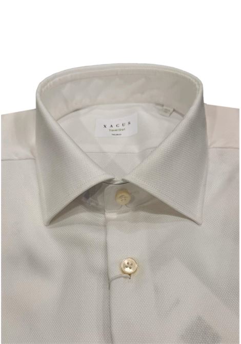 Camicia travel shirt tessuto operato XACUS | Camicie | 31817 WF533ML001